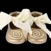Alice | Moon Shell | Champagne Metallic Leather