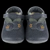 Carlie | Blueberry | Petrol Grain Leather