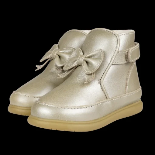 Cemilla Shoes | Champagne Metallic Leather