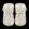 Cubow Booties | Off White Metallic Leather