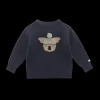 Denn Merino Wool Sweater | Koala | Blue Marine Melange
