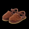 Els Sandals | Bear | Brown Curly Sheep Wool