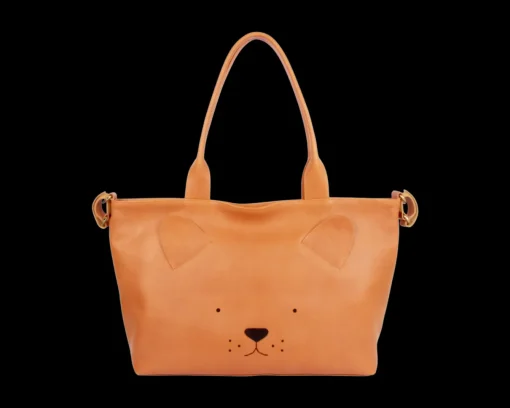 Fuji Diaper Bag | Lion | Toast Grain Leather