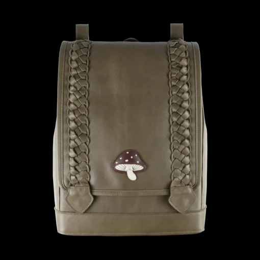 Hikey Schoolbag | Toadstool | Army Leather