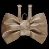 Iono Schoolbag | Bow | Clay Metallic Leather