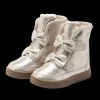 Isa Exclusive Boots | Silver Metallic Leather