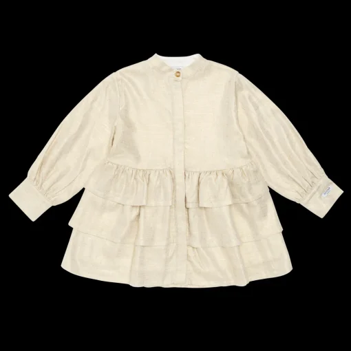 Jazzley Dress | Soft Sand Metallic
