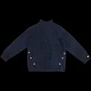 Jos Merino Wool Sweater | Blue Marine Melange