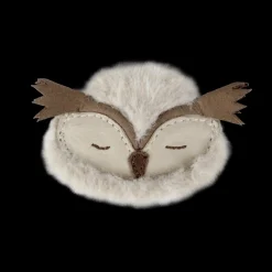 Josy Exclusive Hairclip | Owl | Ivory Classic Leather