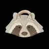 Josy Special Hair Tie | Raccoon | Ivory Classic Leather