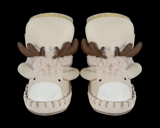 Kapi Exclusive Booties | Reindeer | Ivory Classic Leather