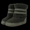 Larisso Booties | Stone Curly Faux Fur
