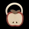Nanoe Fruit Hair Tie | Apple | Scarlet Classic Leather