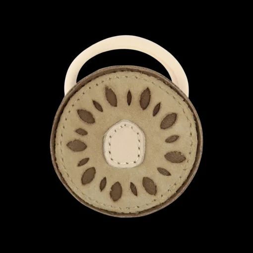 Nanoe Fruit Hair Tie | Kiwi | Taupe Nubuck