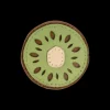 Nanoe Fruit Hairclip | Kiwi | Light Olive Nubuck
