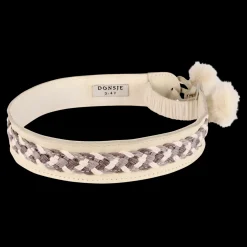 Nini Headband | Off White Leather