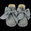 Pina Organza Booties | Grey Nubuck + Grey Cotton