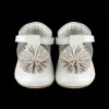 Poms Shoes | Off White Metallic Leather