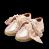 Qemilia Organza Sneakers | Powder Metallic Leather
