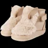Richy Booties | Fluffy Bunny | Warm Beige Soft Faux Fur