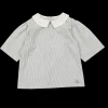 San Blouse | Light Grey Striped