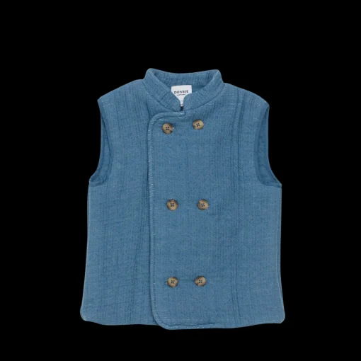 Tiepo Waistcoat | Steel Blue
