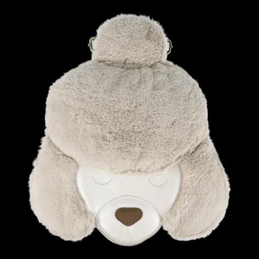 Umi Schoolbag | Poodle | Off White Metallic Leather