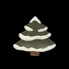 Wonda Hairclip | Christmas Tree | Olive Leather