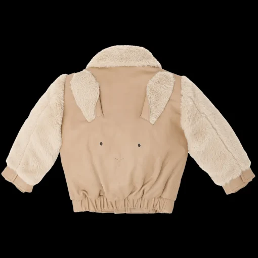 Yuki Leather Jacket | Fluffy Bunny | Light Rust Leather