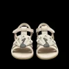 Zuza Sandals | Peacock | Ivory Leather